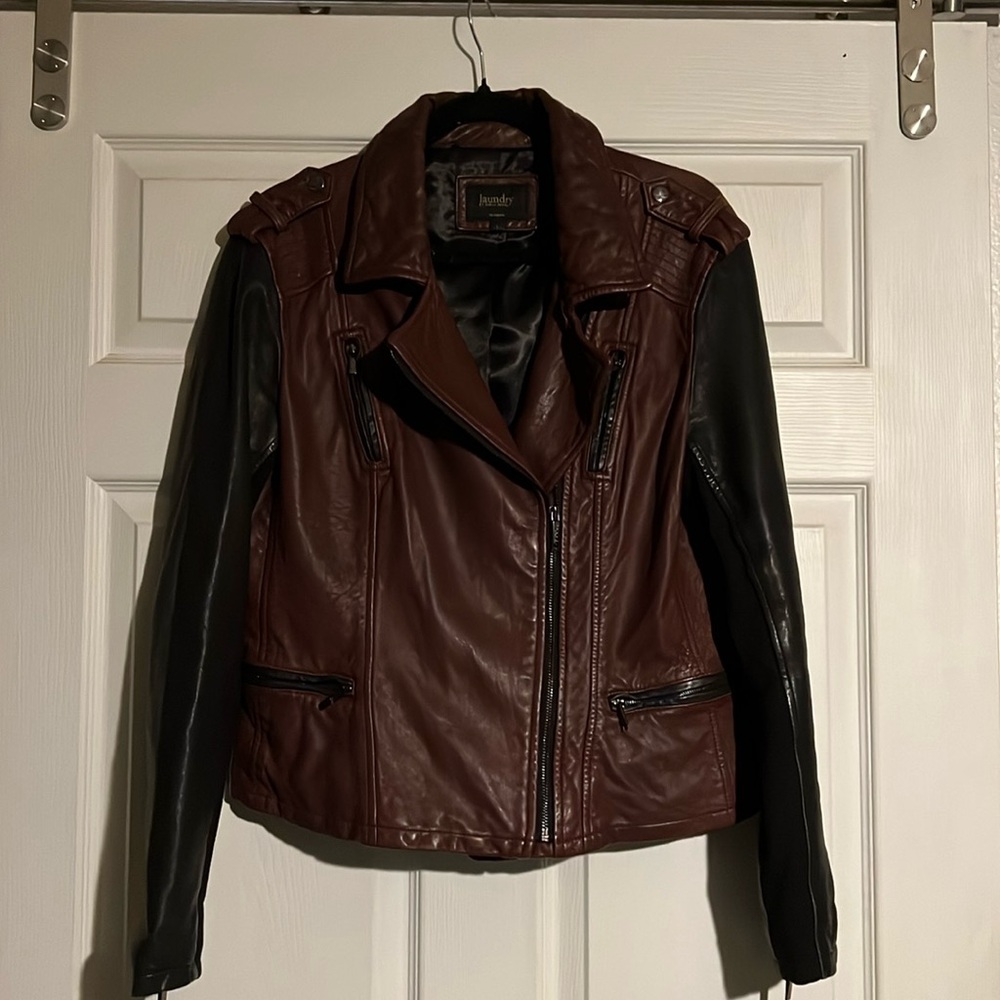 100% Genuine Leather jacket from Laundry by Shelli Segal